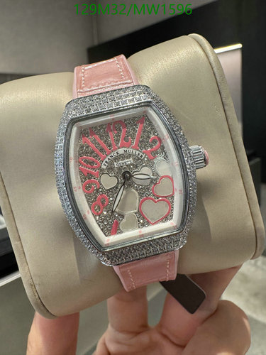 Franck Muller Vanguard Pink Heart Diamond Watch - Quartz Movement, 32-42mm
