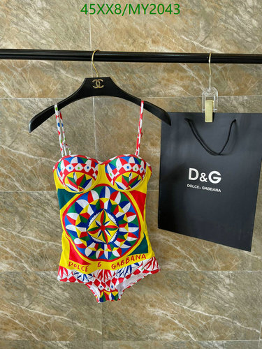 D&G Dolce & Gabbana Women's Vibrant Sicilian Print One-Piece Swimsuit