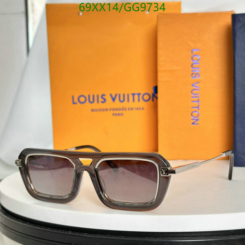 Louis Vuitton Stylish Square Pilot Sunglasses for Men - UV Protection