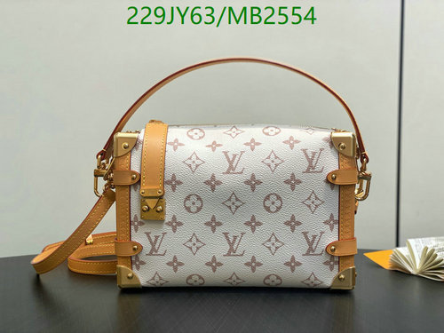 Louis Vuitton Monogram Coated Canvas Crossbody Bag with Leather Trim