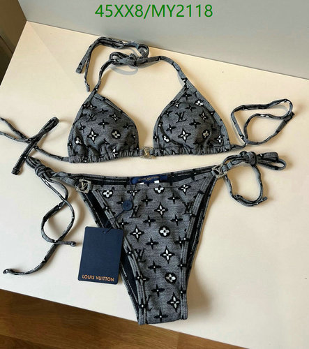 Louis Vuitton Women's Monogram Halter Bikini Swimsuit - Two-Piece Set