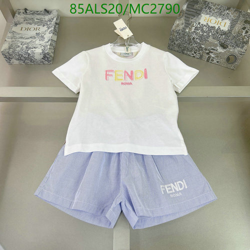 Fendi Kids' T-Shirt and Shorts Set - Stylish Summer Outfit for Children 6 Fendi Kids' T-Shirt and Shorts Set - Stylish Summer Outfit for Children