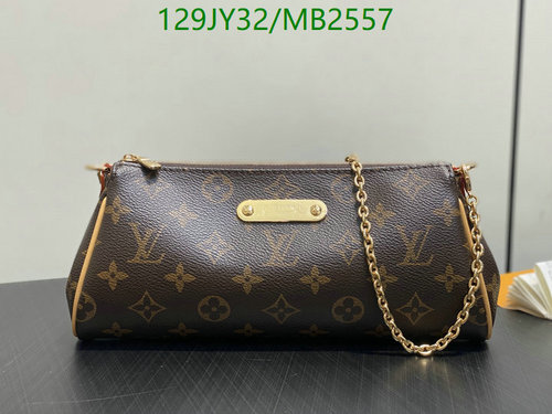 Louis Vuitton Pochette Accessoires: Monogram Canvas Mini Bag with Gold Chain