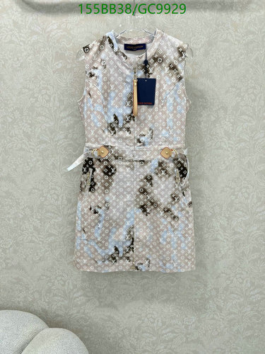 Louis Vuitton Monogram Sleeveless Mini Dress - Chic Denim Blend, S-L