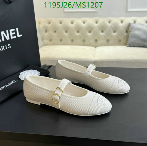 Chanel Mary Jane Flats - Elegant Sheepskin & Leather Sole Shoes for Women