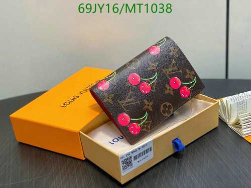 Louis Vuitton Limited Edition Monogram Cherry Wallet - Authentic Leather