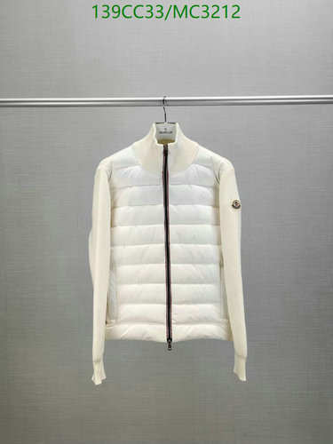 Moncler Men's White Down Jacket - M32 Winter 2025 Collection, Sizes M-3XL