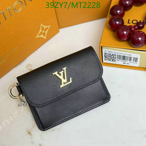 Products 41 Louis Vuitton M14626 Twist Compact Wallet in Black Epi Leather