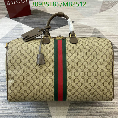 Gucci Web GG Supreme Medium Duffle Bag - Iconic Design for Travel & Style