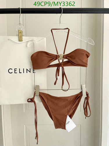 Celine Women's Triomphe Halterneck Bikini Set - Stylish Beachwear 4 Celine Women's Triomphe Halterneck Bikini Set - Stylish Beachwear