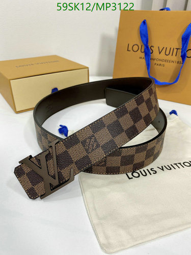 Louis Vuitton Damier Ebene Initials Belt - Classic Reversible Cowhide Leather 15 Louis Vuitton Damier Ebene Initials Belt - Classic Reversible Cowhide Leather