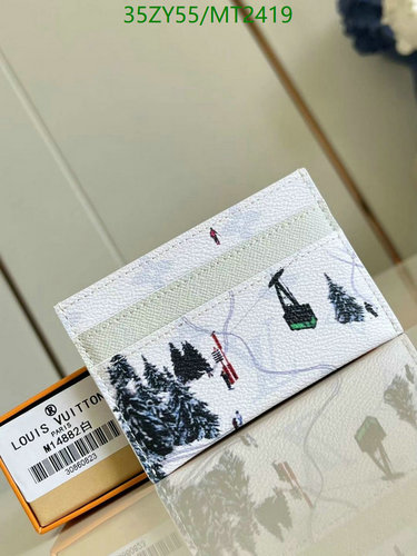 Louis Vuitton M14864 Winter Ski Theme Cowhide Card Holder Wallet 6 Louis Vuitton M14864 Winter Ski Theme Cowhide Card Holder Wallet