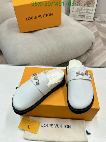 Louis Vuitton Women's Chic White Loafers with Elegant Embellishments