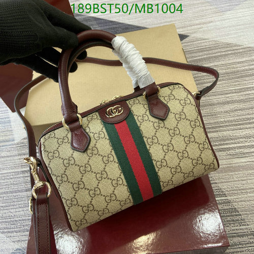 Gucci Ophidia GG Mini Boston Bag - Classic Canvas & Leather Shoulder Bag
