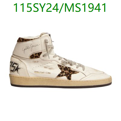Golden Goose Women's Sky-Star High-Top Sneakers - Leopard Star Design