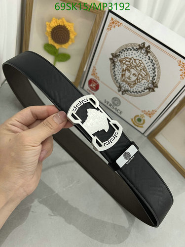 Versace Men's Reversible Cowhide Leather Belt with Iconic Medusa Buckle 2 Versace Men's Reversible Cowhide Leather Belt with Iconic Medusa Buckle