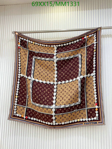 Louis Vuitton Monogram Silk Scarf - Luxurious 90x90CM Designer Neck & Head Wrap