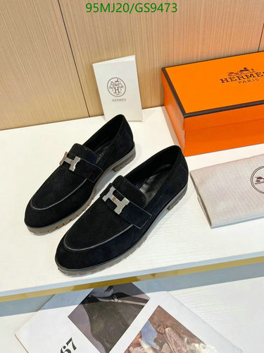 Hermes Women's Black Cowhide Loafers with H Hardware - EU Sizes 35-41