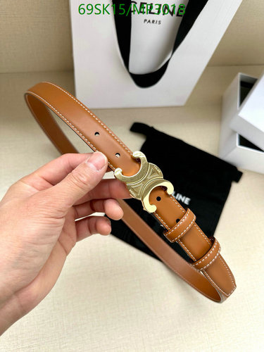 Celine Triomphe Belt in Smooth Calfskin - 2.5CM Width, Adjustable Length 13 Celine Triomphe Belt in Smooth Calfskin - 2.5CM Width, Adjustable Length