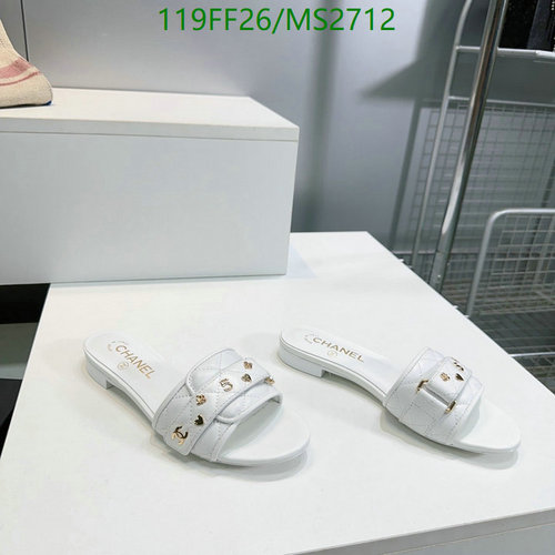 Chanel Women's White Quilted Leather Slide Sandals with Gold-Tone Embellishments 19 Chanel Women's White Quilted Leather Slide Sandals with Gold-Tone Embellishments