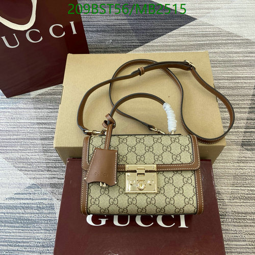 Products 31 Gucci Padlock Small Shoulder Bag - GG Supreme Canvas & Leather Trim