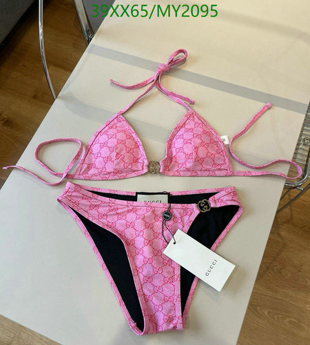 Gucci Women's Pink Monogram Bikini Set - Stylish Two-Piece Swimsuit for Her 5 Gucci Women's Pink Monogram Bikini Set - Stylish Two-Piece Swimsuit for Her