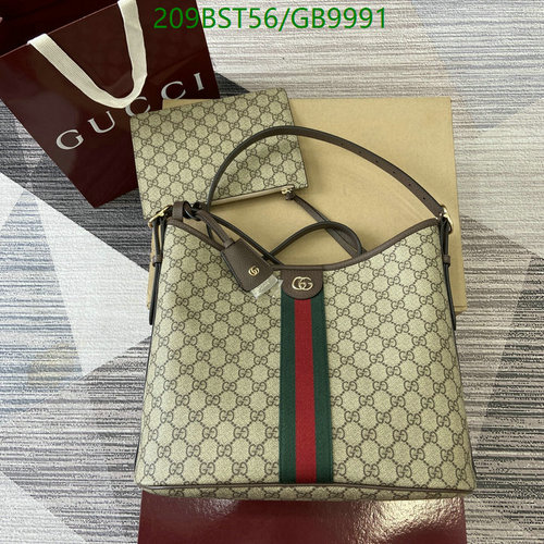 Gucci Ophidia GG Supreme Medium Shoulder Bag with Web Stripe Detail