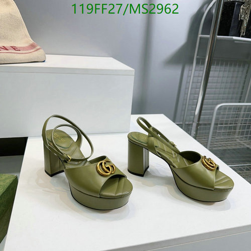 Gucci Women's Platform Sandals with GG Logo - 13CM Heel, Sheepskin & Leather 9 Gucci Women's Platform Sandals with GG Logo - 13CM Heel, Sheepskin & Leather