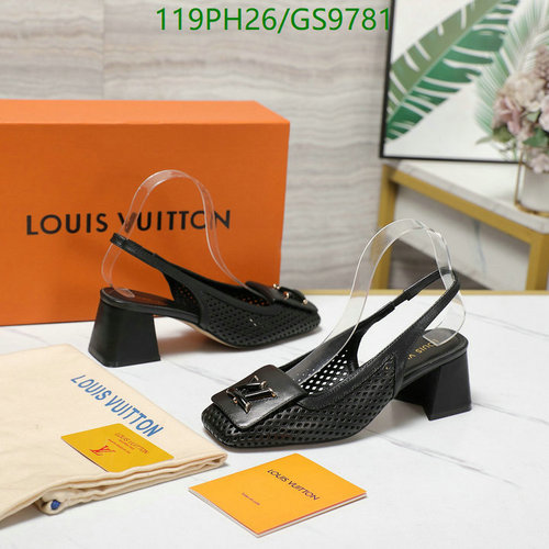 Louis Vuitton Women's Perforated Slingback Pumps - Square Toe Block Heel