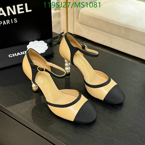 Chanel Women's Mary Jane Pearl Heels - Elegant Sheepskin & Cowhide Pumps