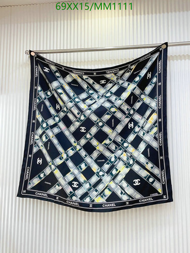 Chanel Silk Scarf for Women - Luxurious Square Designer Accessory, 90x90CM