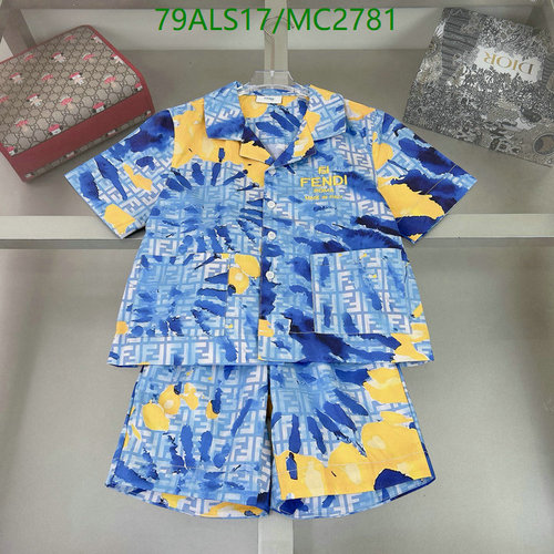 Fendi Kids' FF Logo Print Shirt & Shorts Set - Blue & Yellow Summer Outfit 7 Fendi Kids' FF Logo Print Shirt & Shorts Set - Blue & Yellow Summer Outfit