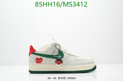 Comme des Garçons PLAY x Nike Air Force 1 Low - Stylish Unisex Sneakers
