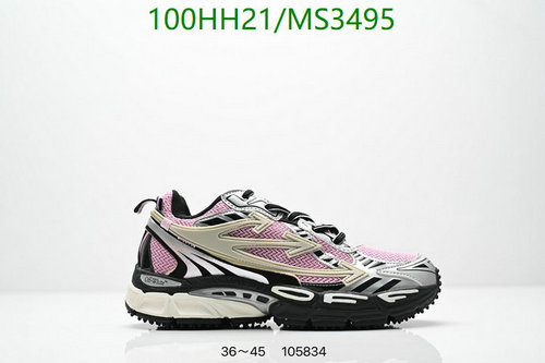 Off-White Women's Out of Office Pink & Gray Athletic Sneakers EU 36-45