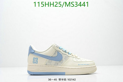 Givenchy x Nike Air Force 1 Low Light Blue Sneakers - Unisex Fashion Trainers