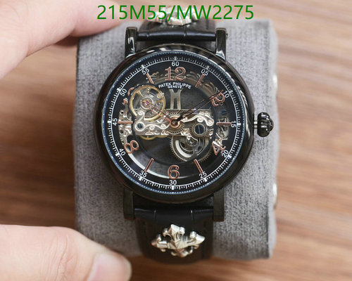 Patek Philippe Skeleton Automatic Watch - Stainless Steel with Leather Strap 2 Patek Philippe Skeleton Automatic Watch - Stainless Steel with Leather Strap