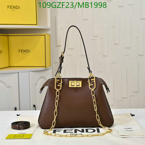 Fendi Peekaboo ISeeU Petite Bag - Luxurious Genuine Leather Handbag