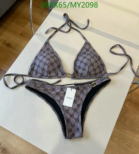 Gucci Monogram Bikini Set with Gold Tone Hardware - Stylish Two-Piece Swimsuit 6 Gucci Monogram Bikini Set with Gold Tone Hardware - Stylish Two-Piece Swimsuit