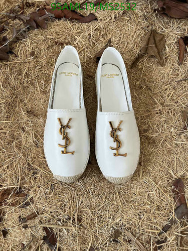 Yves Saint Laurent Women's Espadrille Flats - Luxurious Sheepskin Comfort