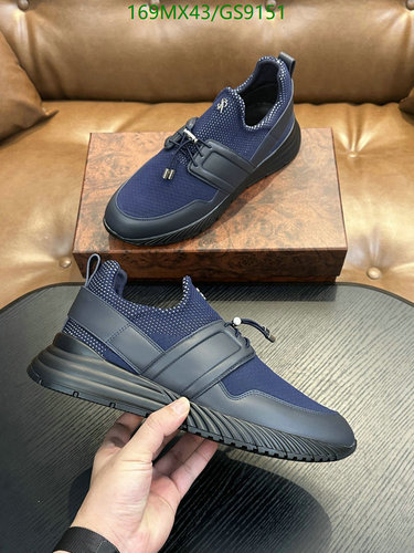 Stefano Ricci Men's Luxury Navy Blue Cowhide Sneakers with Box