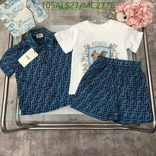 Fendi Kids' FF Logo Short Sleeve Shirt & Shorts Set - Blue & White Summer Outfit 7 Fendi Kids' FF Logo Short Sleeve Shirt & Shorts Set - Blue & White Summer Outfit
