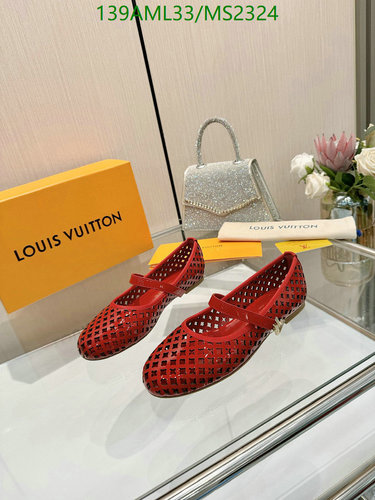 Products 19 Louis Vuitton Women's Red Mary Jane Flats - Cowhide & Patent Leather Shoes