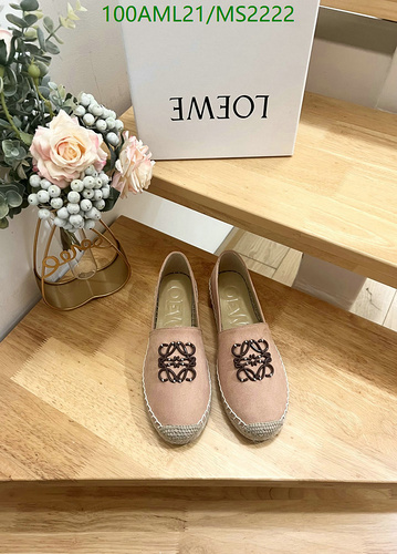 Products 48 Loewe Women's Anagram Espadrille Flats - Comfortable Cowhide & Cashmere Shoes