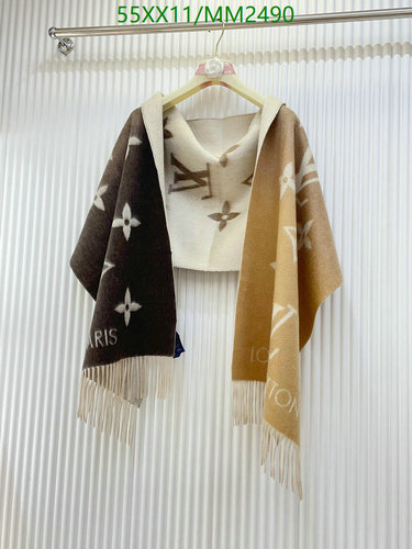 Louis Vuitton Reversible Monogram Scarf - Luxurious Cashmere Blend Wrap