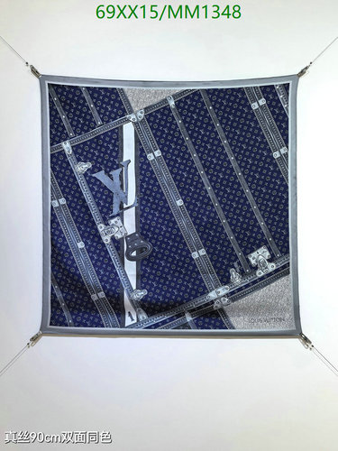 Louis Vuitton Silk Scarf 90CM - Luxurious Brand Pattern Square Scarf for Women