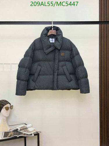 Miu Miu Women's Goose Down Padded Jacket - Stylish and Warm Outerwear