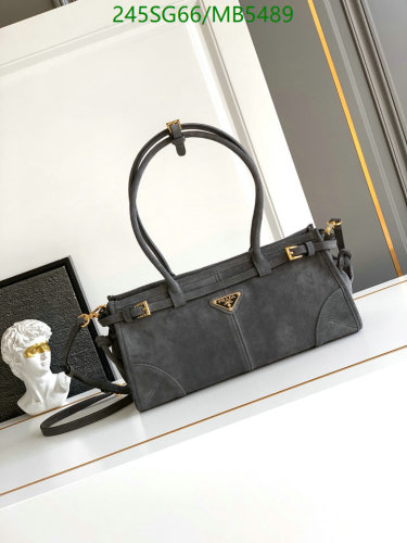 Prada 1BA426 Gray Suede Leather Handbag, 32 cm - Stylish & Authentic 7 Prada 1BA426 Gray Suede Leather Handbag, 32 cm - Stylish & Authentic