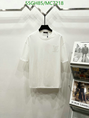 Louis Vuitton Men's Cotton T-Shirt White with Signature Logo - Sizes S to XL