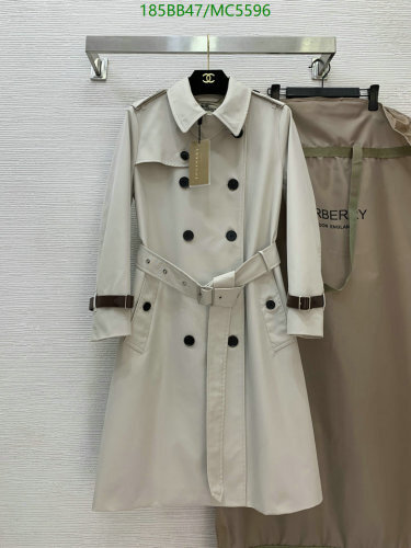 Burberry Women's Double-Breasted Trench Coat with Belt - Classic Style