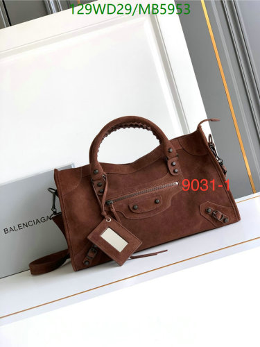 Balenciaga City Classic Handbag Genuine Leather Brown -MB5953